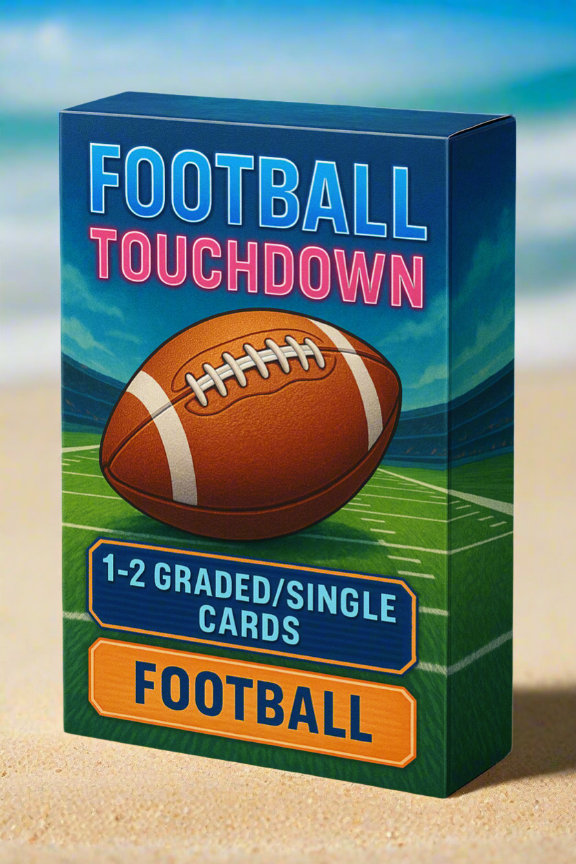Football TouchDown Pack 1-3 Guaranteed Graded cards per sealed box