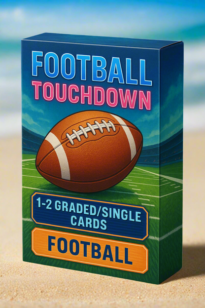 Football TouchDown Pack 1-3 Guaranteed Graded cards per sealed box