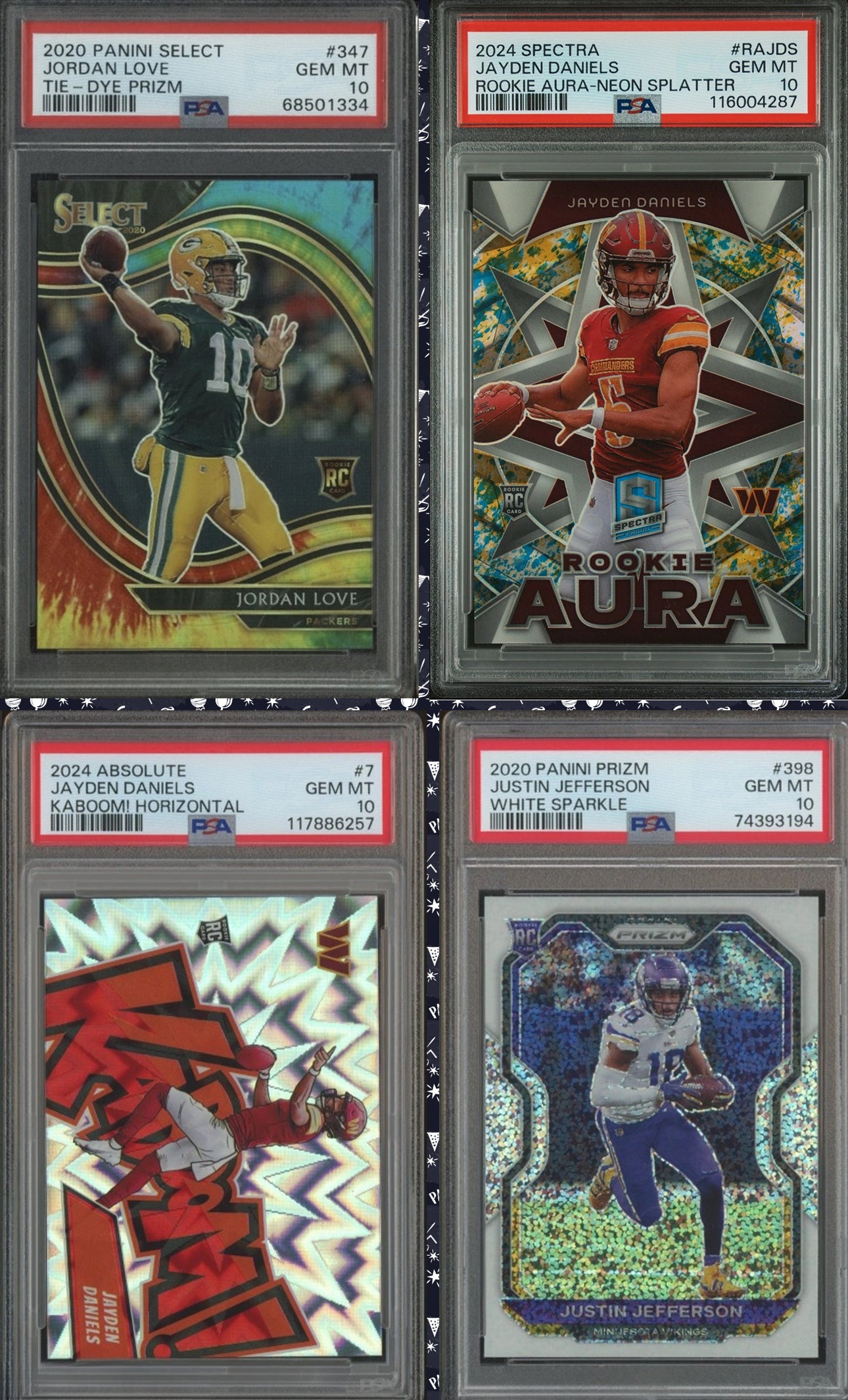 Football TouchDown Pack 1-3 Guaranteed Graded cards per sealed box